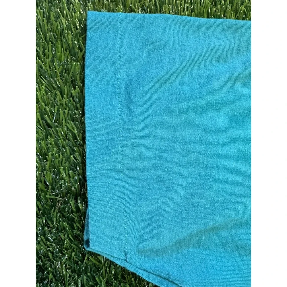 Vintage Fruit Of The Loom Single Stitch T Shirt‎ Audubon Sabal Palm Large Teal